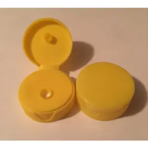 38CT Flip Top Lined Yellow plastic 1700/cs