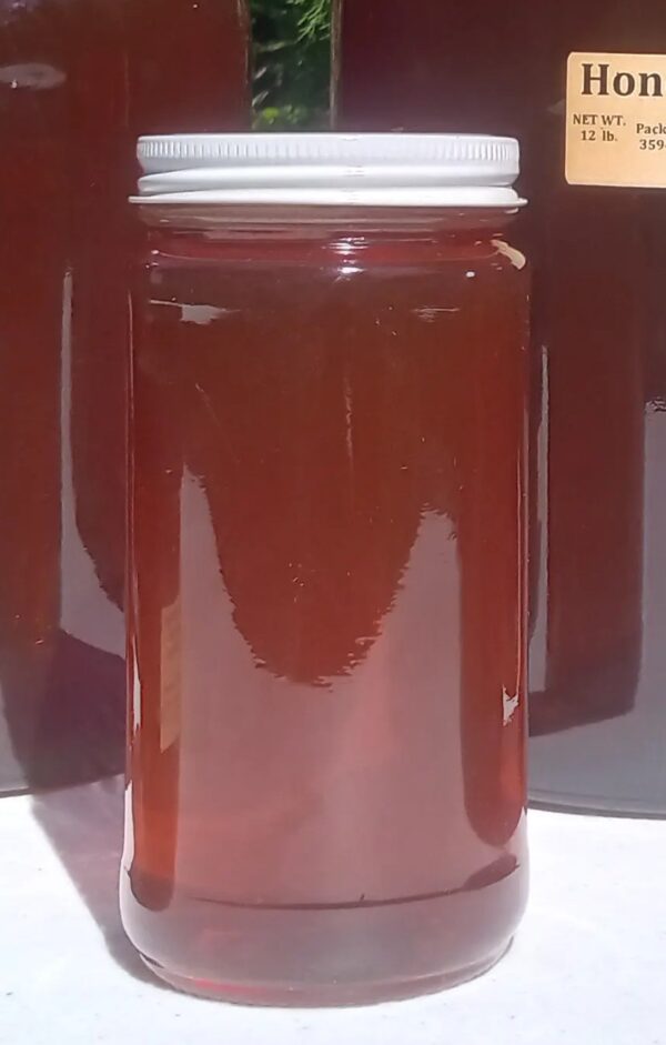 Raw Local Honey 18 oz Net Weight (12oz Jar)